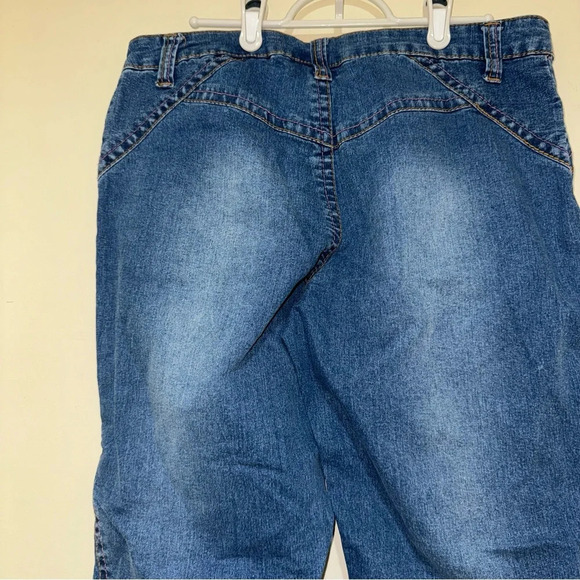 Women’s 725 Original Y2K Cropped Ankle Low Rise Oink Stitch Denim Jeans Size: 13 - Picture 12 of 16